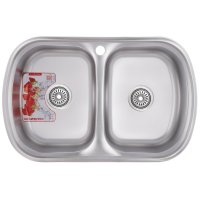 Мойка кухонная ZERIX Z7749-08-180D (decor) (ZM0566)