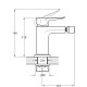 Смеситель для биде TROYA FOB2-A134