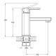 Смеситель для умывальника TROYA NOD1-A188