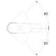 Смеситель для умывальника TROYA LAB1-A136