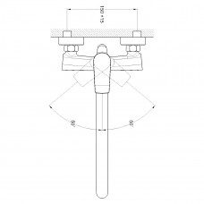 Смеситель для ванной TROYA FOB7-A134