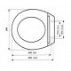 Крышка для унитаза SYDANIT белая ЭКО, полиропилен