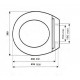 Крышка для унитаза белая SYDANIT СД 13 полиропилен