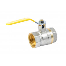 Кран шаровый Valve JG 1-1/4'' вв желтая ручка для газа